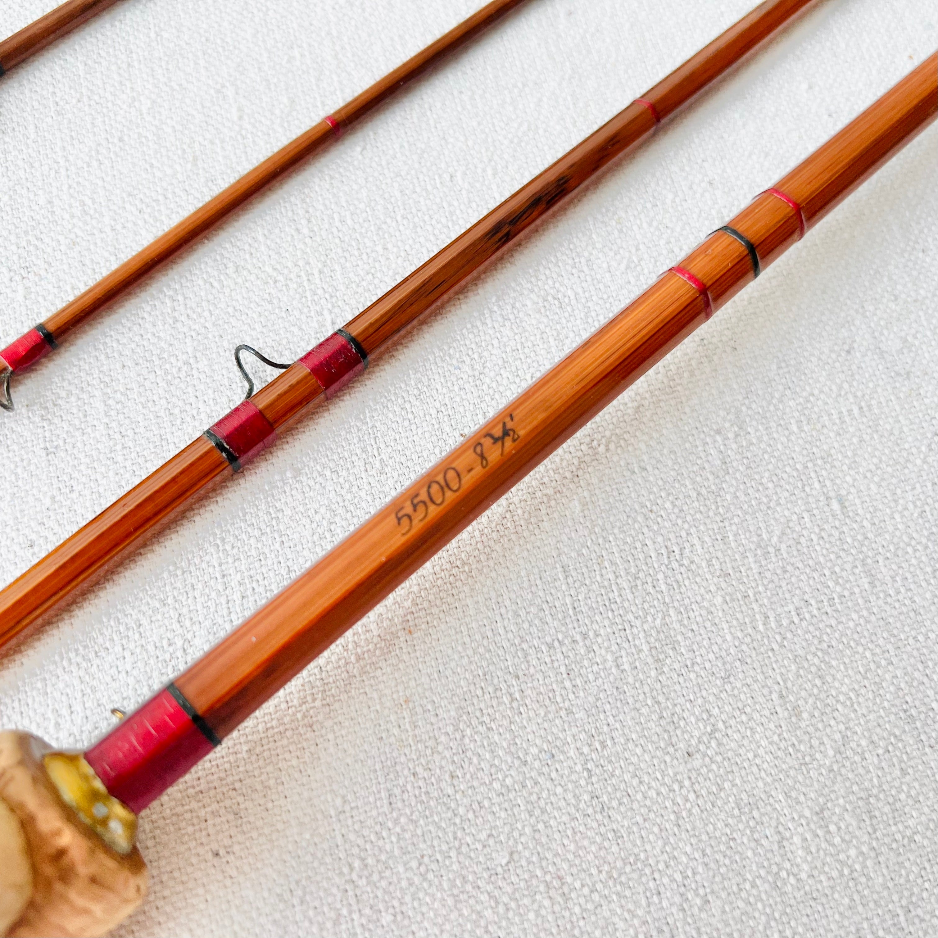 Vintage South Bend "Ike Walton De Luxe 3 Piece 8'6" Bamboo Fly Rod