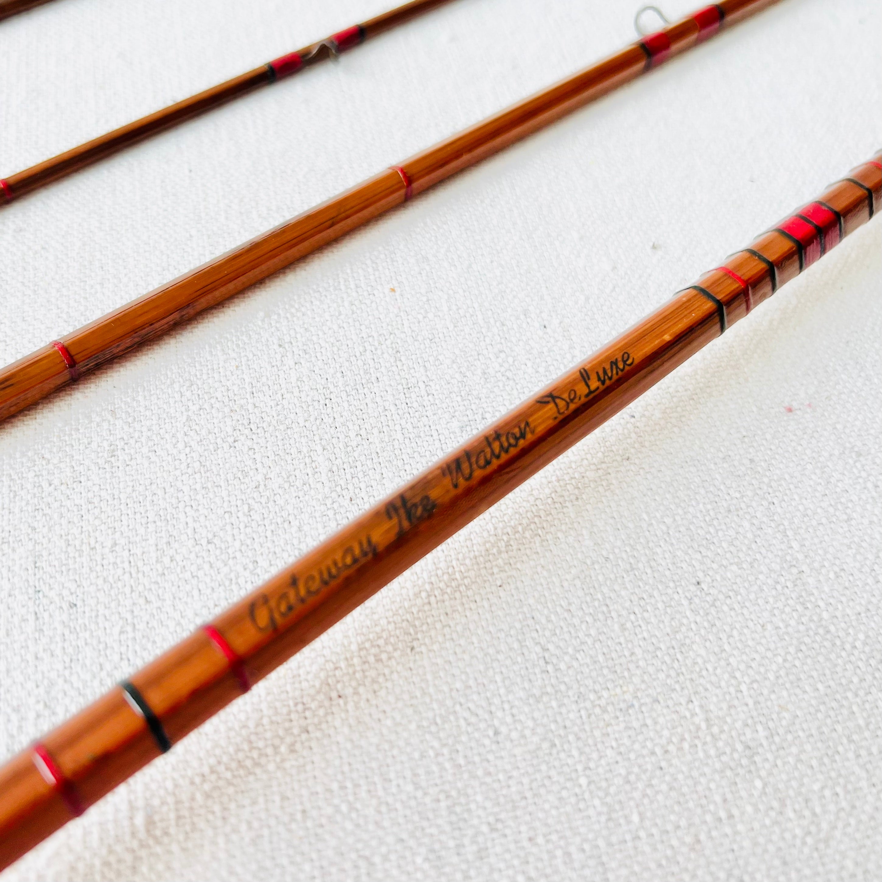 Vintage South Bend "Ike Walton De Luxe 3 Piece 8'6" Bamboo Fly Rod