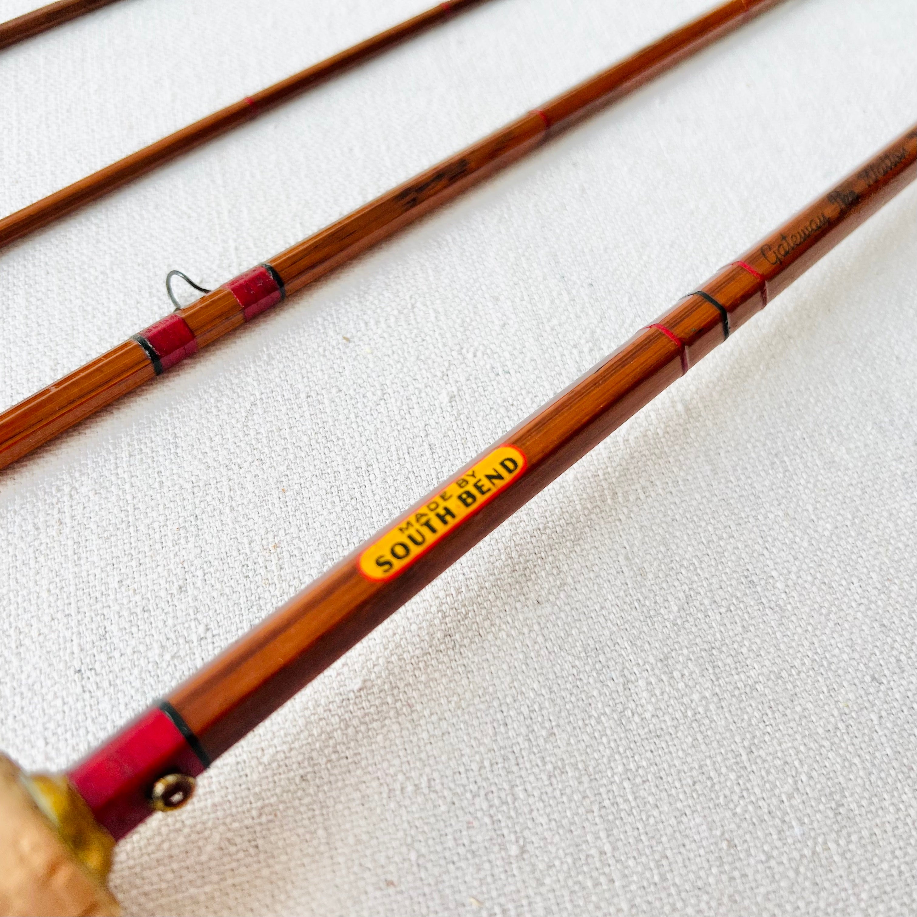 Vintage South Bend "Ike Walton De Luxe 3 Piece 8'6" Bamboo Fly Rod