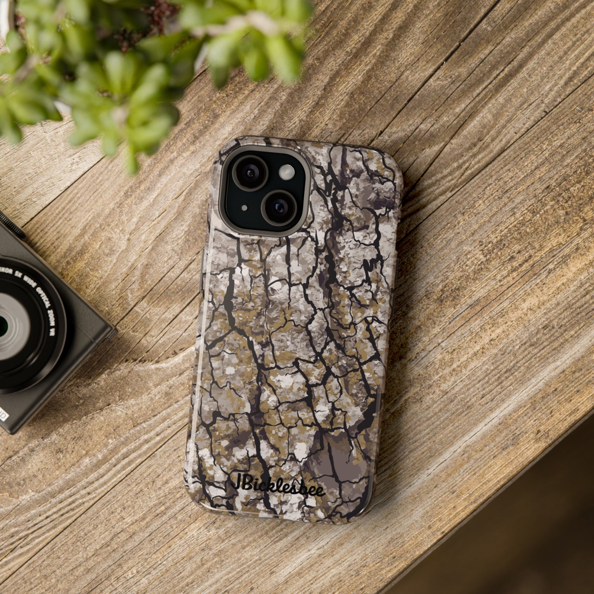 Alpha Tree Bark Camo iPhone Tough Case