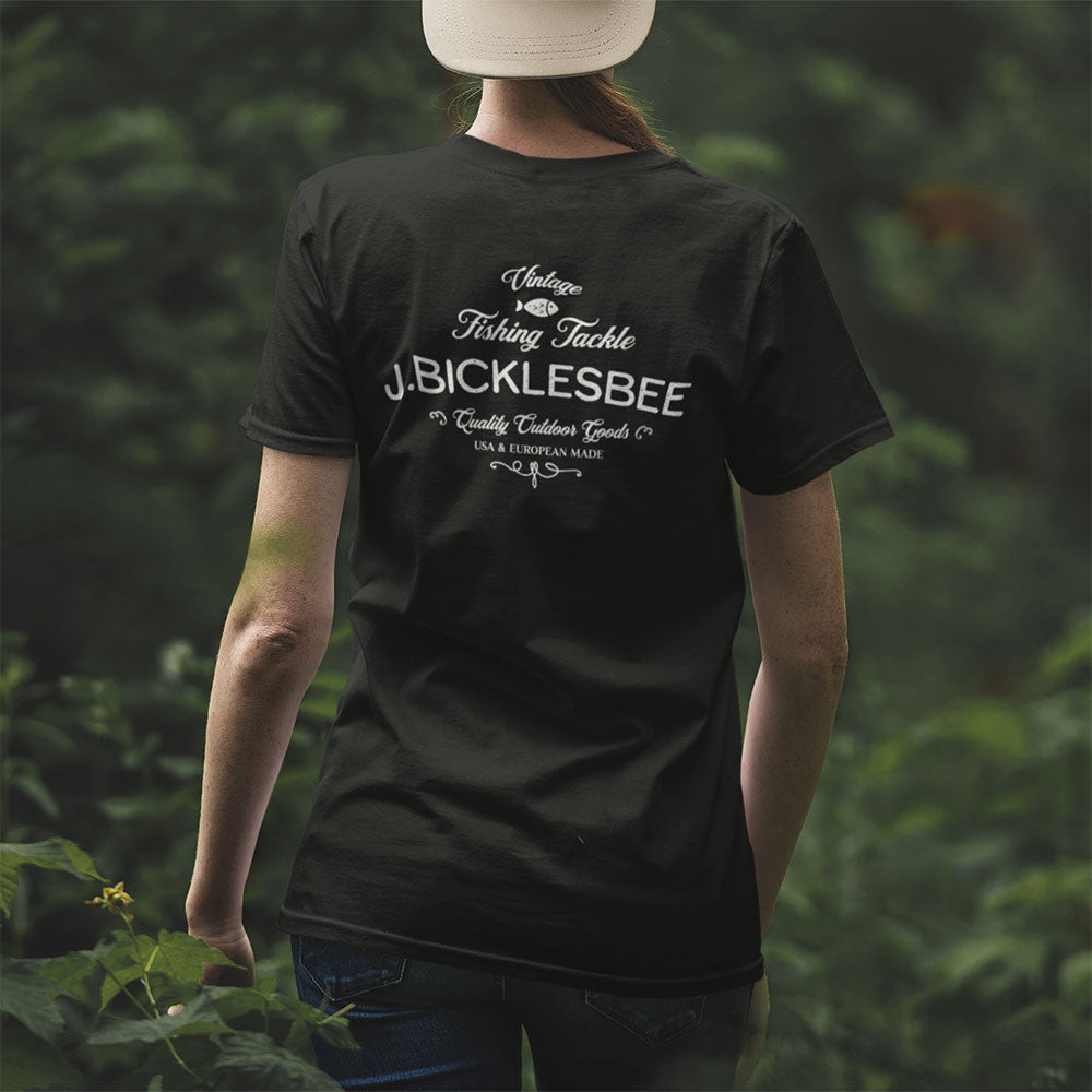 woman wearing JBicklesbee Legacy Fisherman's T-shirt