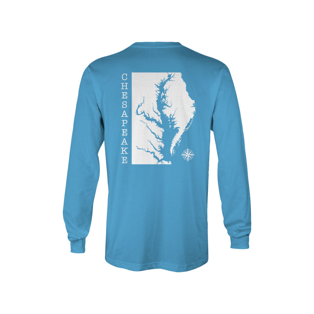 Carolina Blue Chesapeake Bay Sun Shirt Back