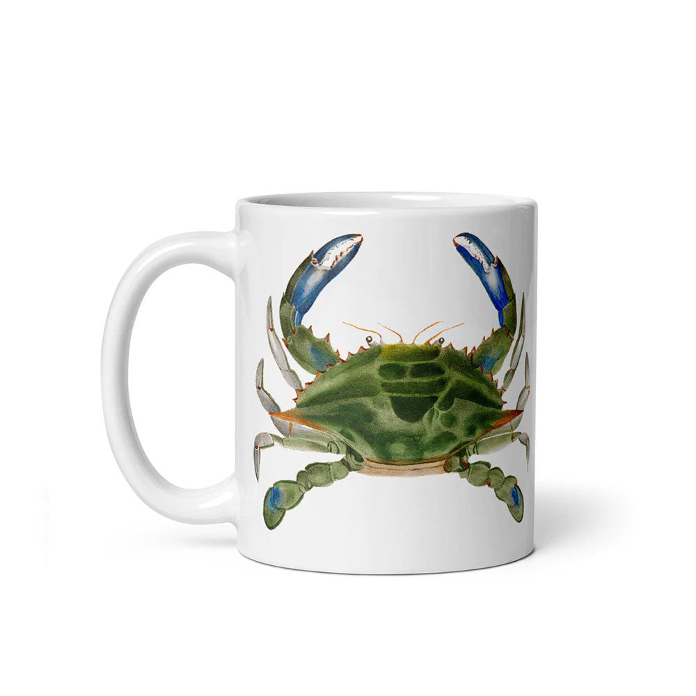 blue crab coffee mug