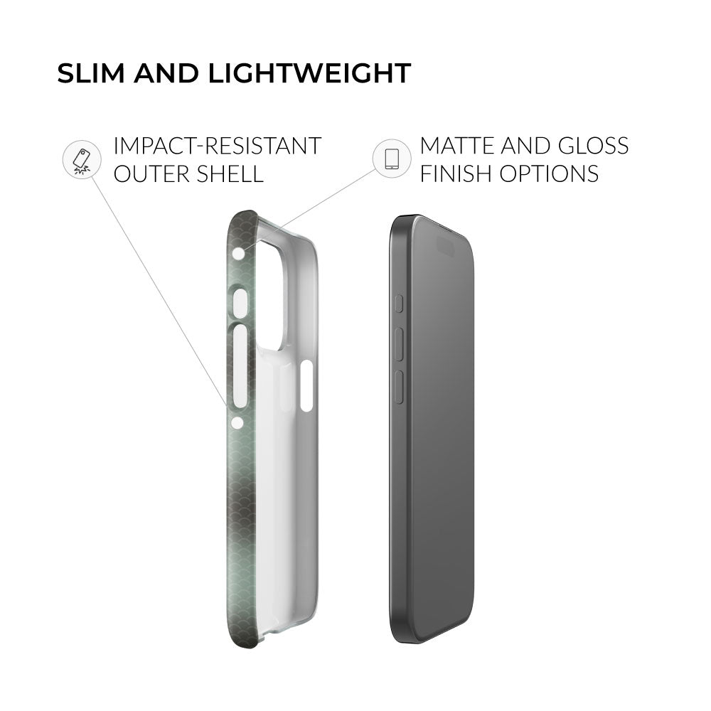 slim and lightweight bonefish iphone snap case