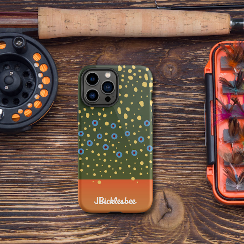 brook trout iphone case