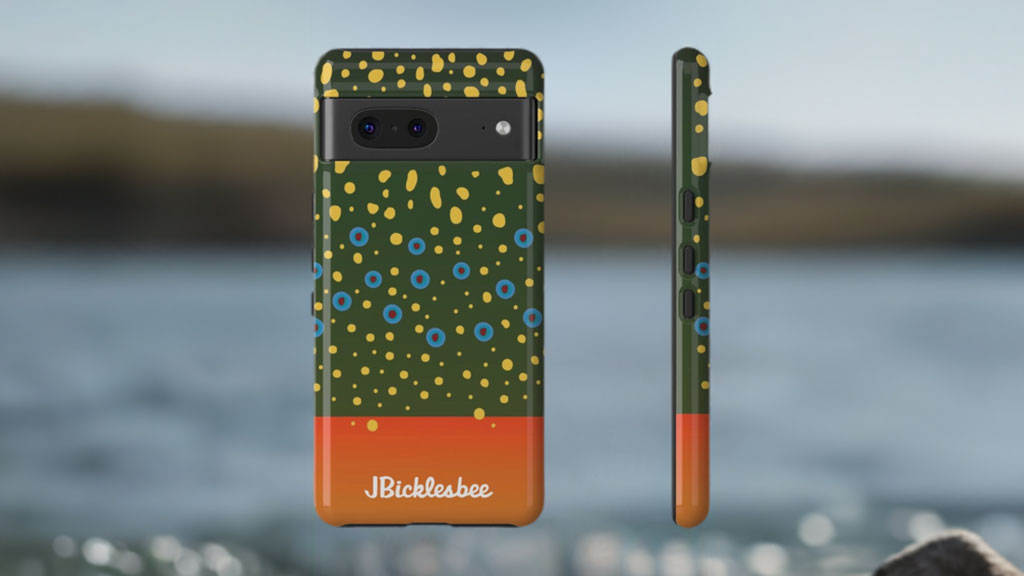 Brook Trout Pattern Pixel Tough Case | JBicklesbee