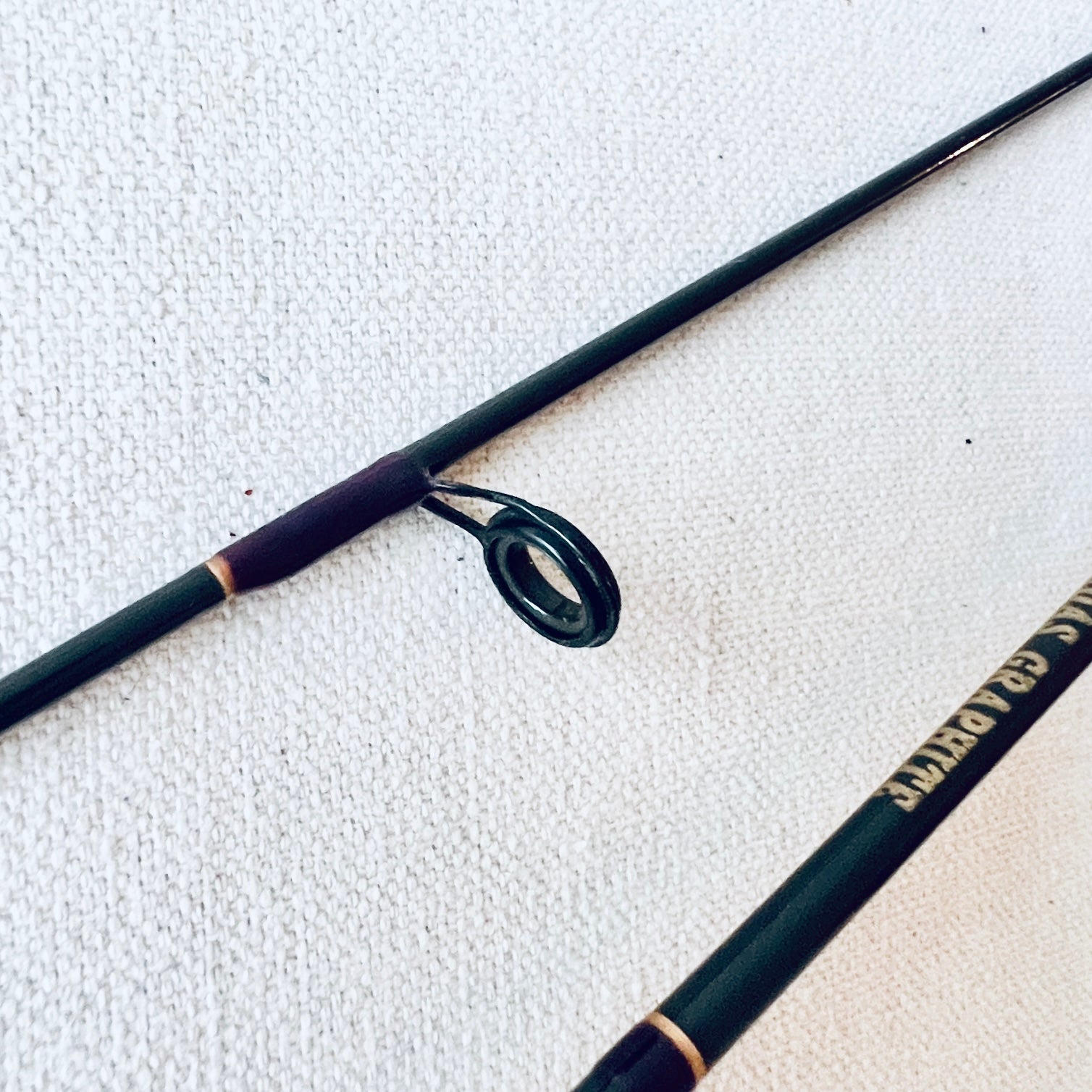 Close-up of mid-guide on Browning 732955 ultralight spinning rod