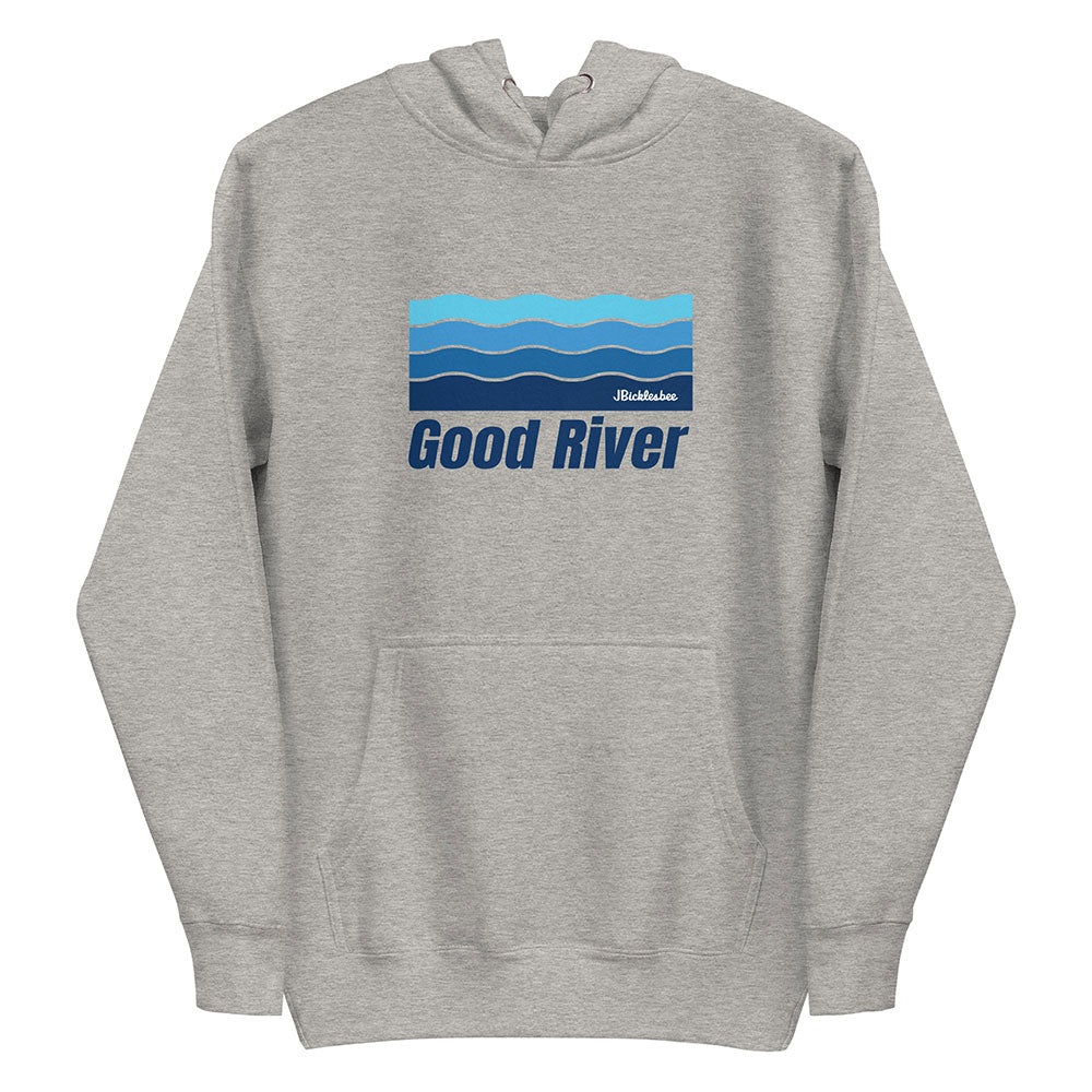 Good River Fishing Hoodie Carbon Grey