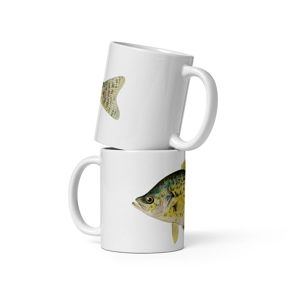 crappie coffee mugs stacked