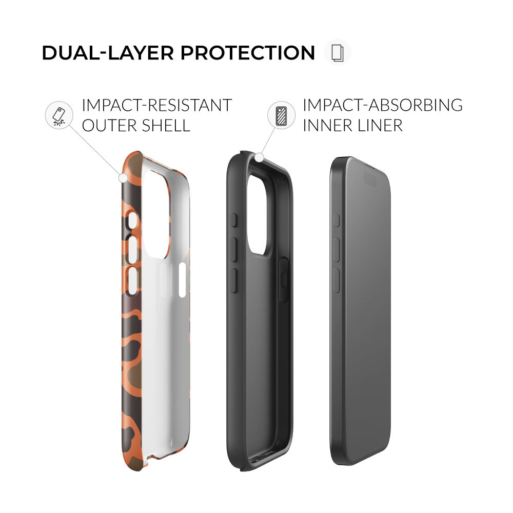 dual-layer protection retro hunter safety camo iphone case