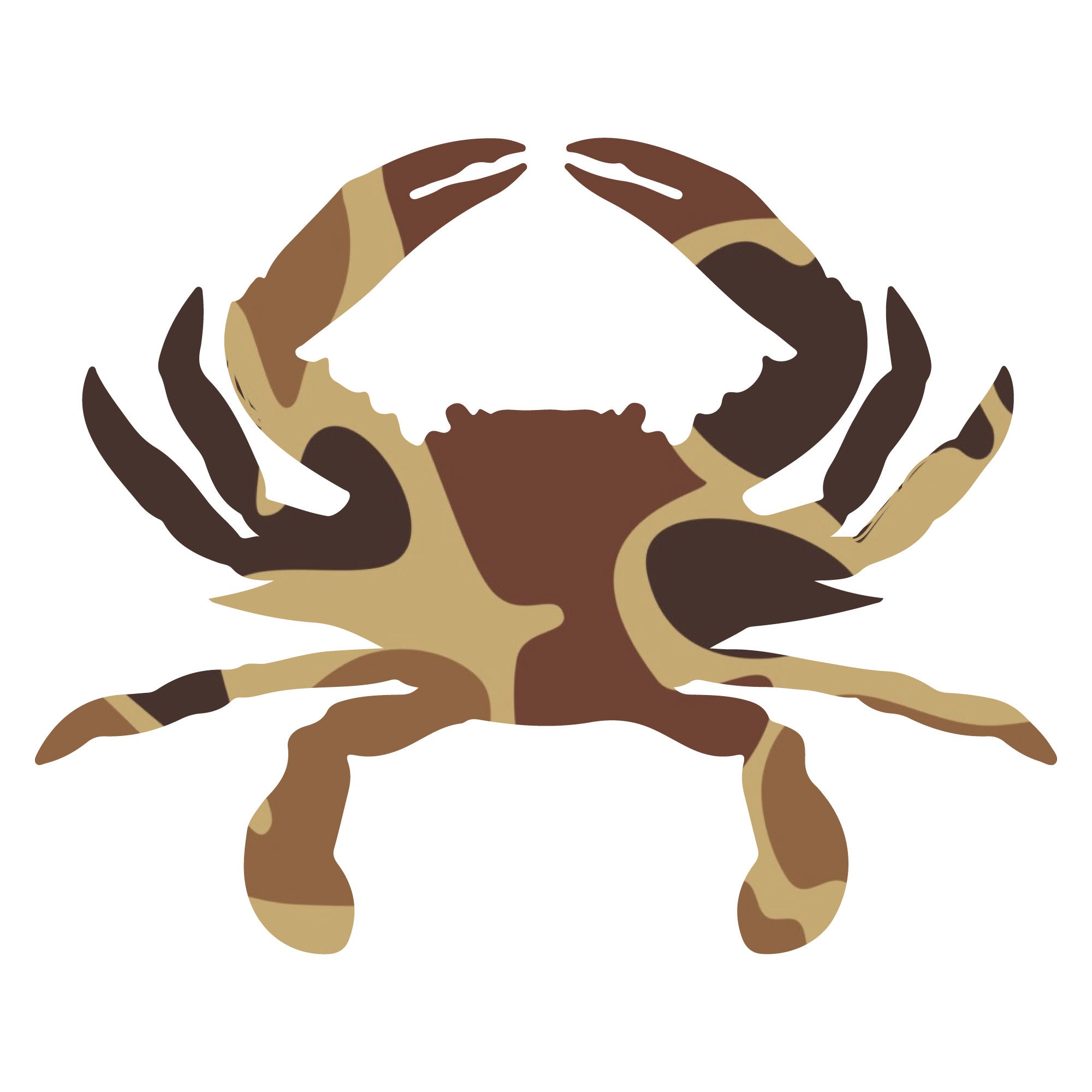 Vintage Duck Camo Crab T-shirt design