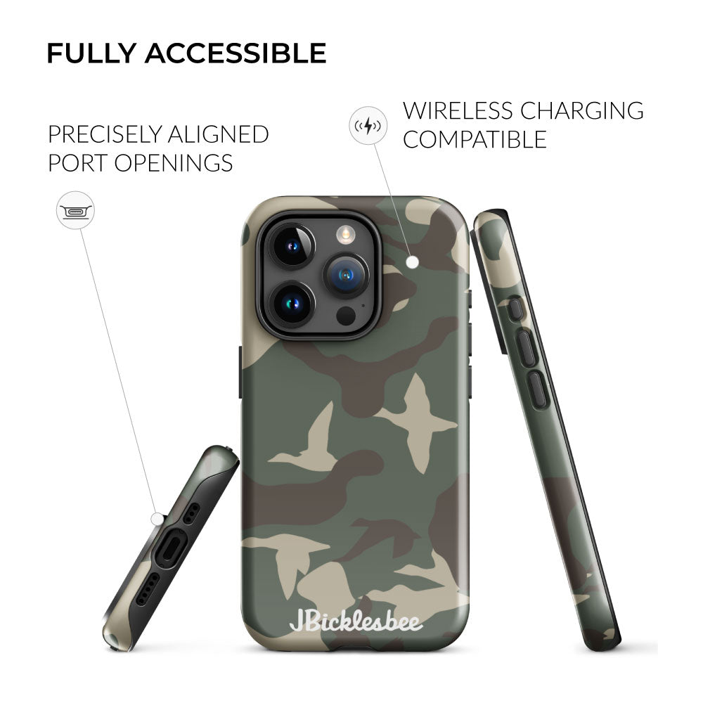 fully accessible duck hunter camo iphone snap case