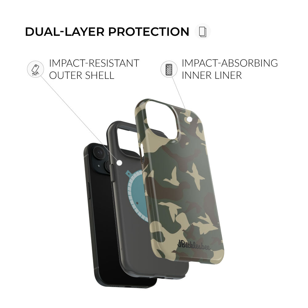 duck hunter magsafe dual layer protection iPhone case