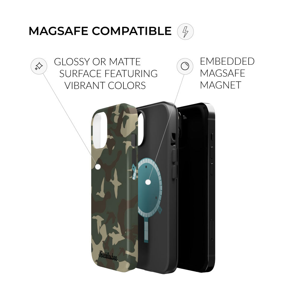 duck hunter magsafe embedded magnet iphone case