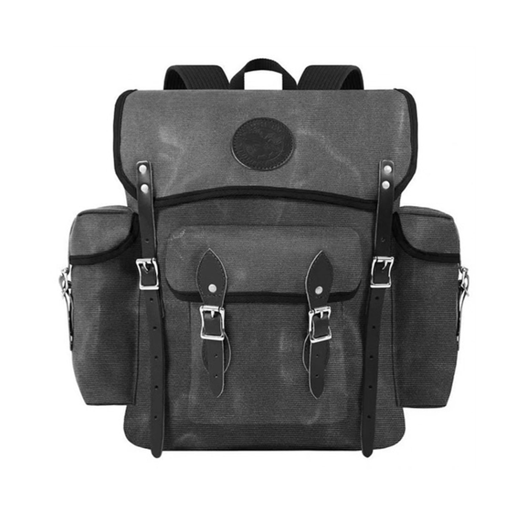 Duluth Pack Wanderer 24L Canvas Hiking Backpack in gray