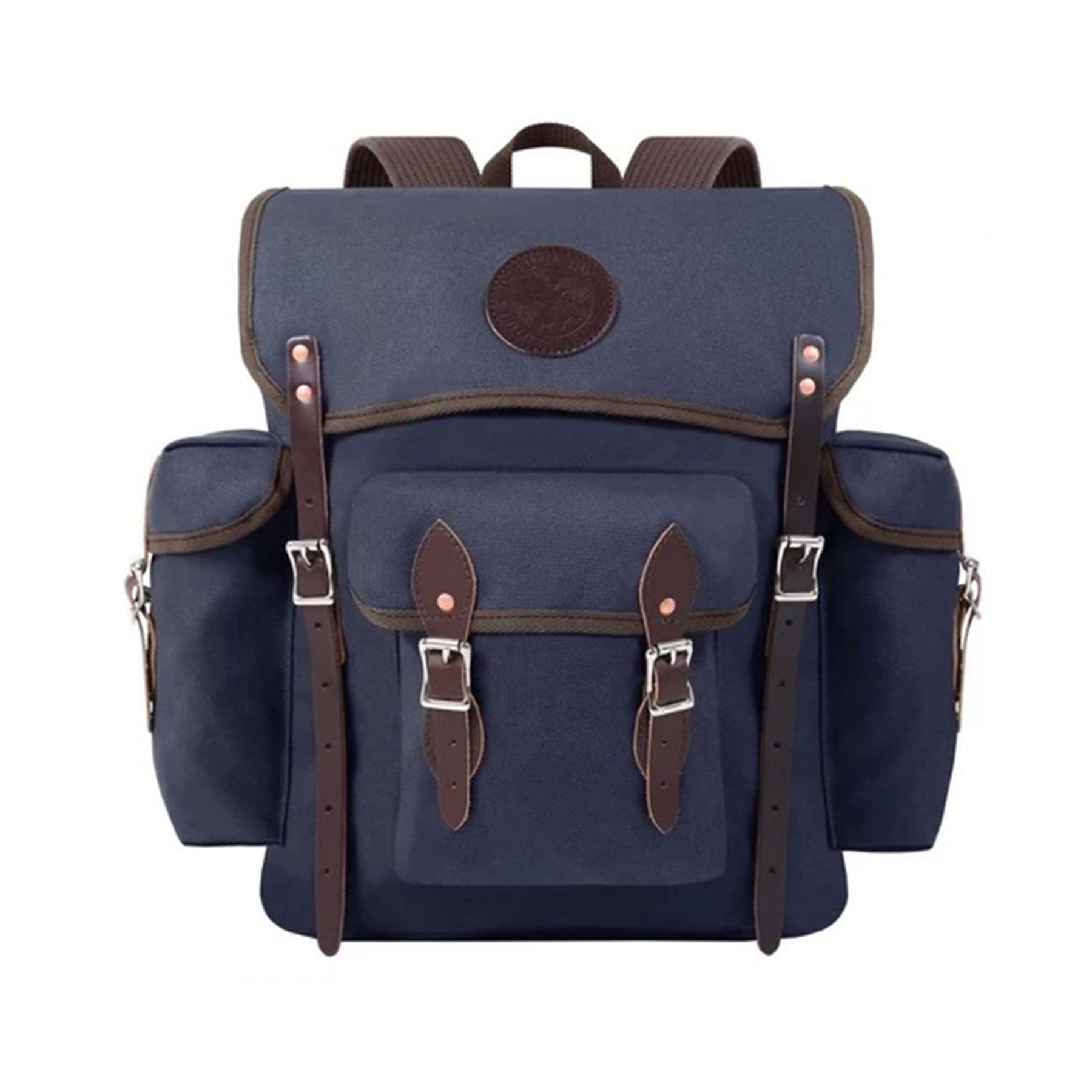 Duluth Pack Wanderer 24L Canvas Hiking Backpack in navy