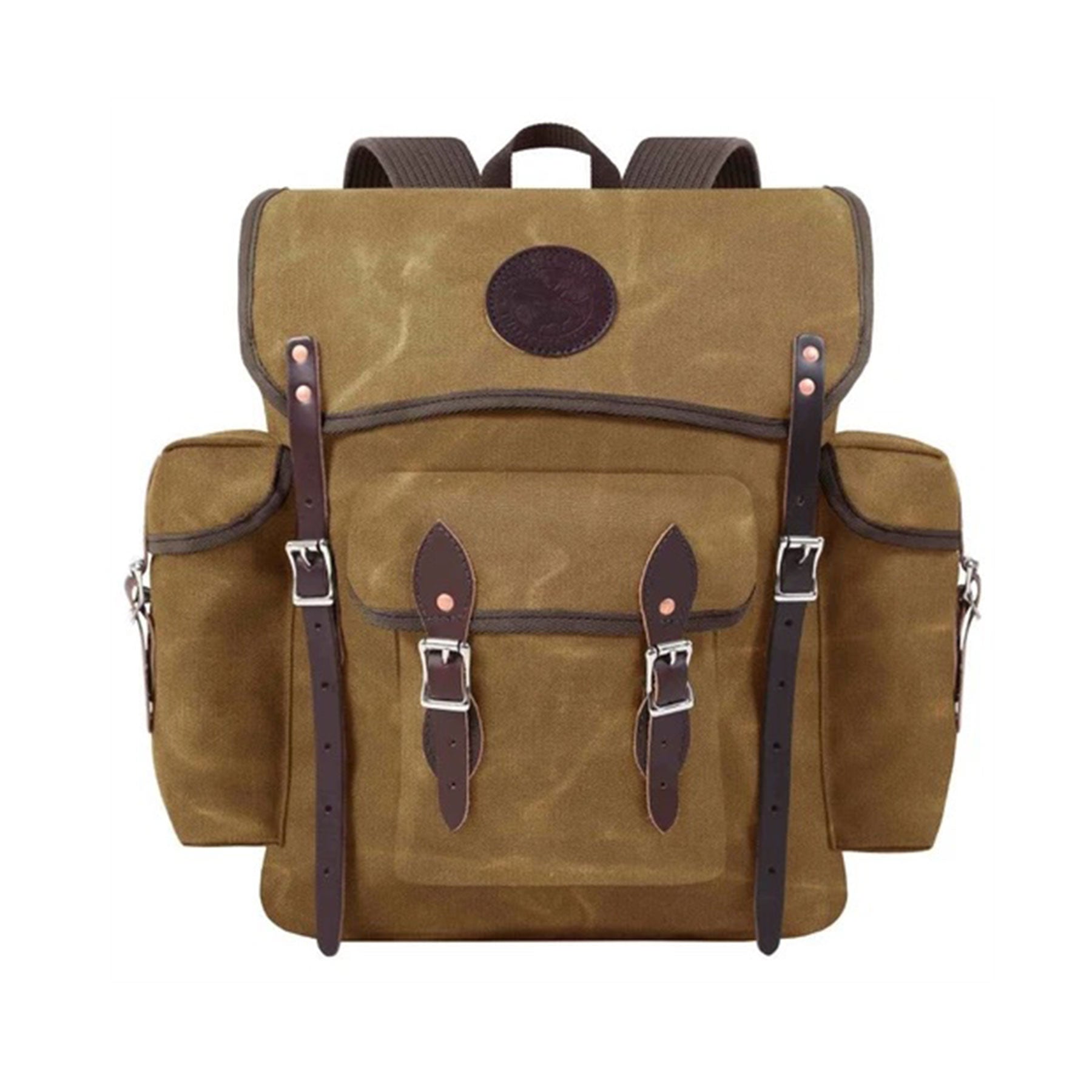 Duluth Pack Wanderer 24L Canvas Hiking Backpack in tan