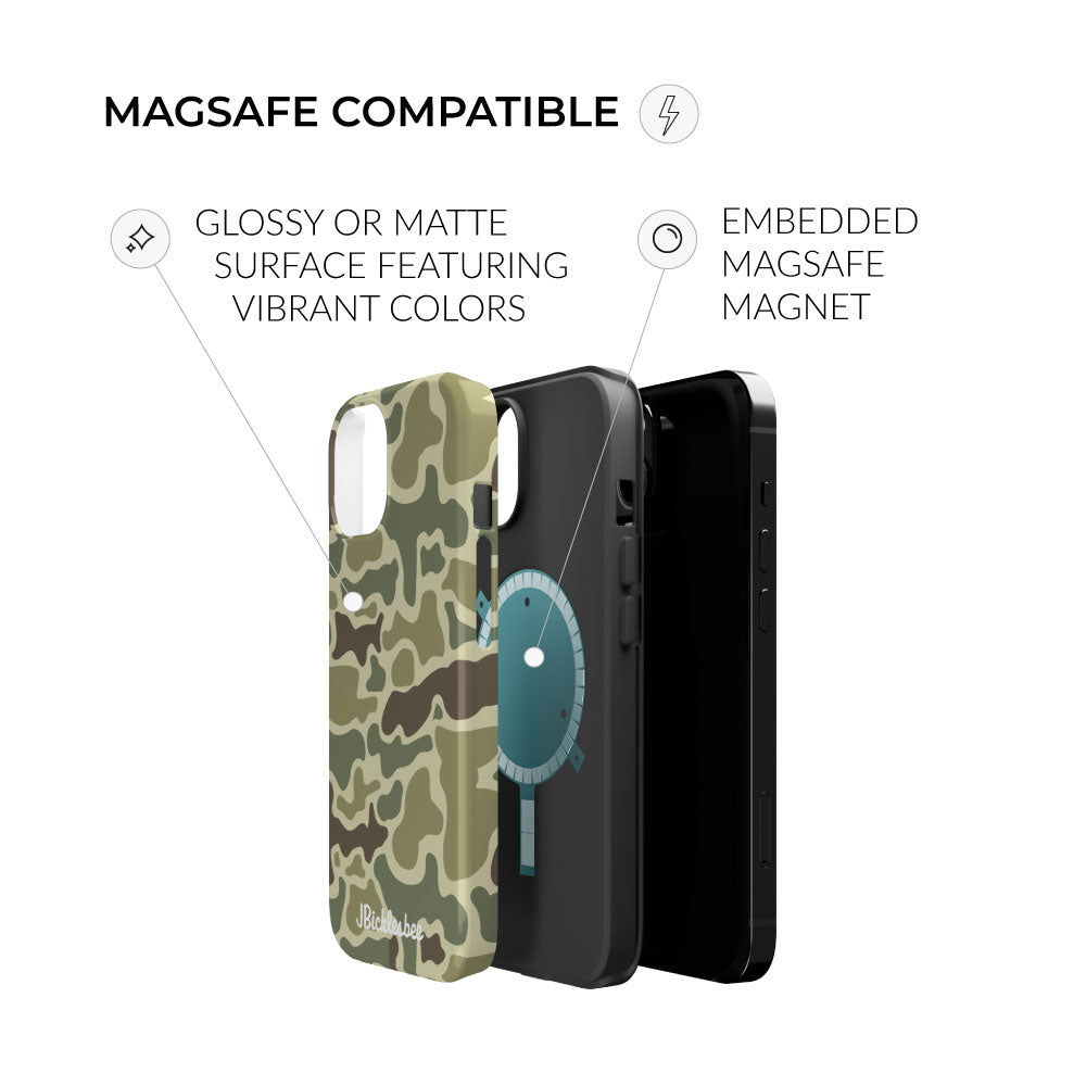 forest duck camo magsafe embedded magnet iphone