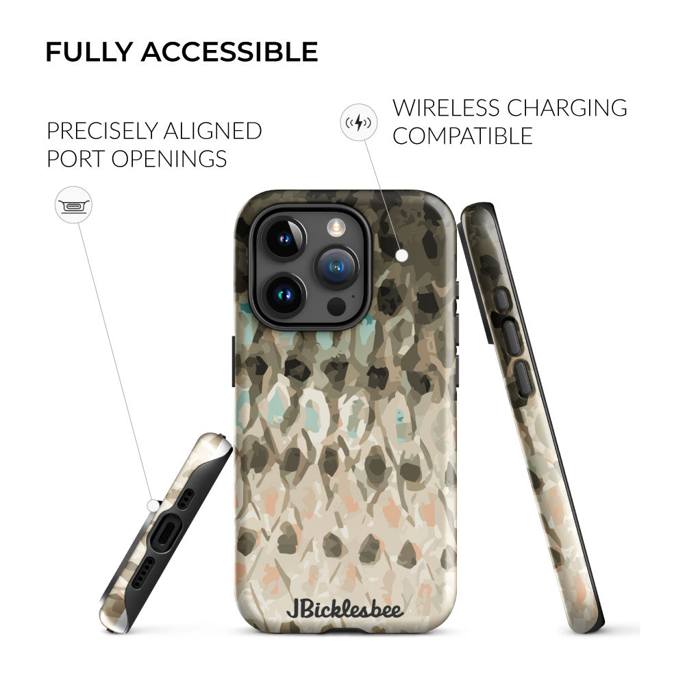 Striped Bass Rockfish Pattern iPhone Tough Case