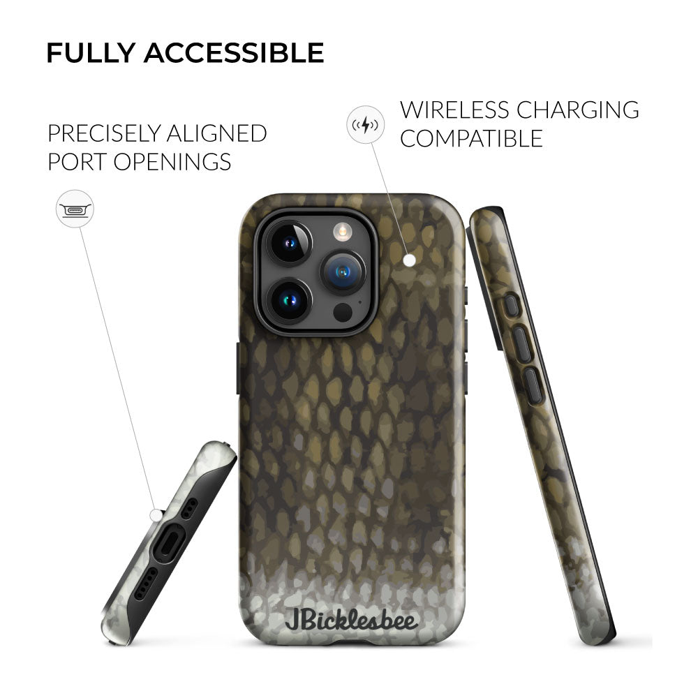 fully accessible smallmouth bass iphone case