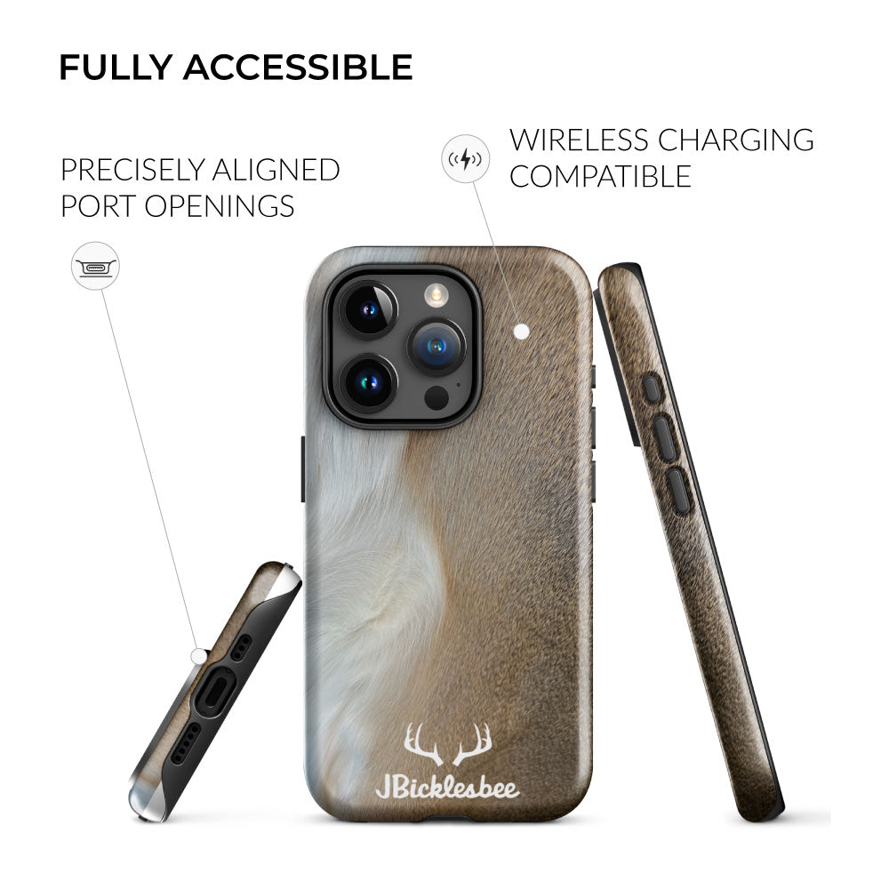 wireles charging compatible whitetail deer pattern phone case
