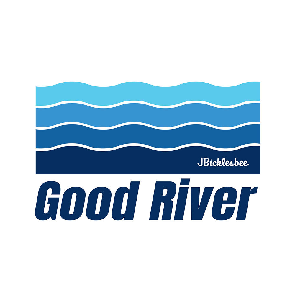 Retro Good River Waves Design