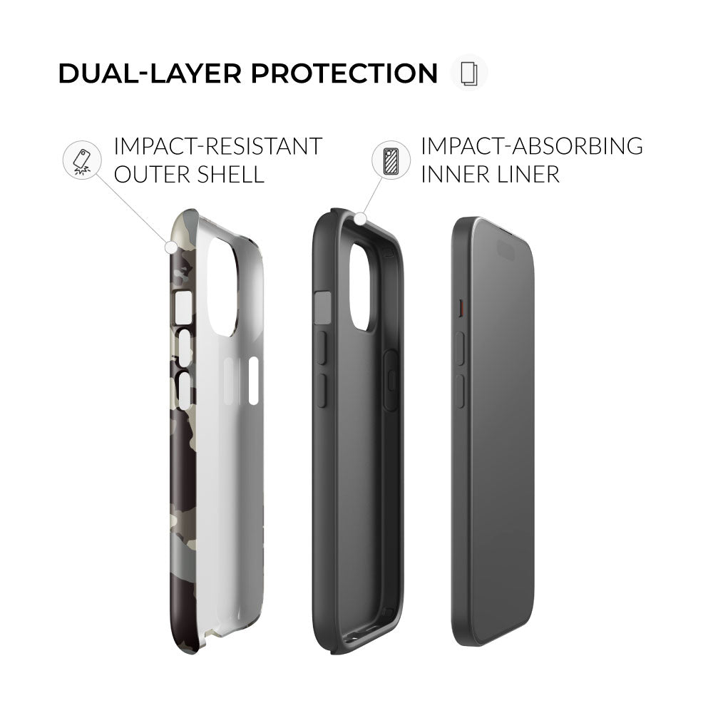 dual layer protection High Country Camo iPhone Tough Case