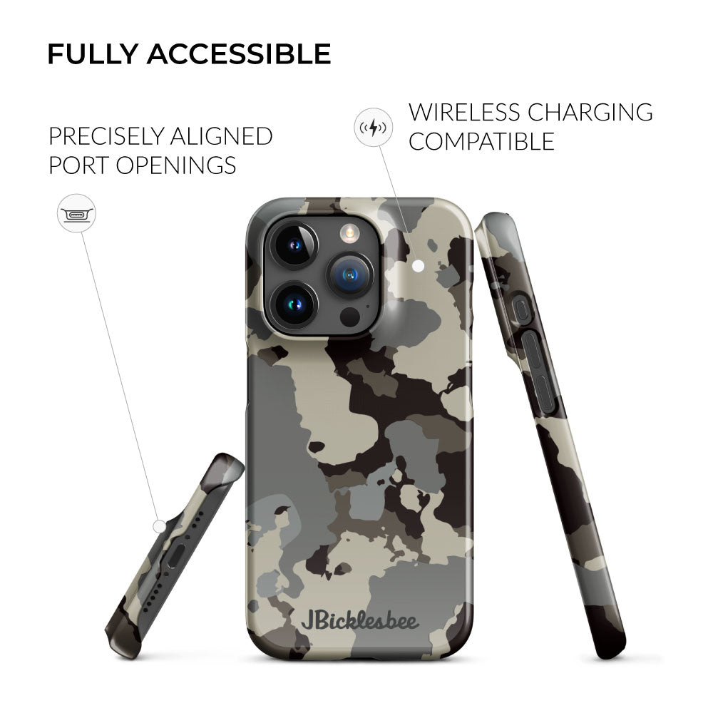 wireless charging compatible high country camo iPhone snap case