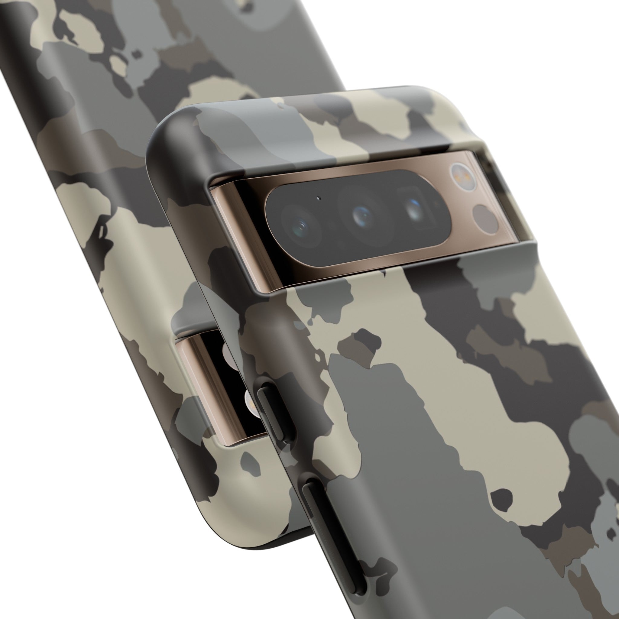 close up view of camera protection High Country Camo Pixel Tough Case
