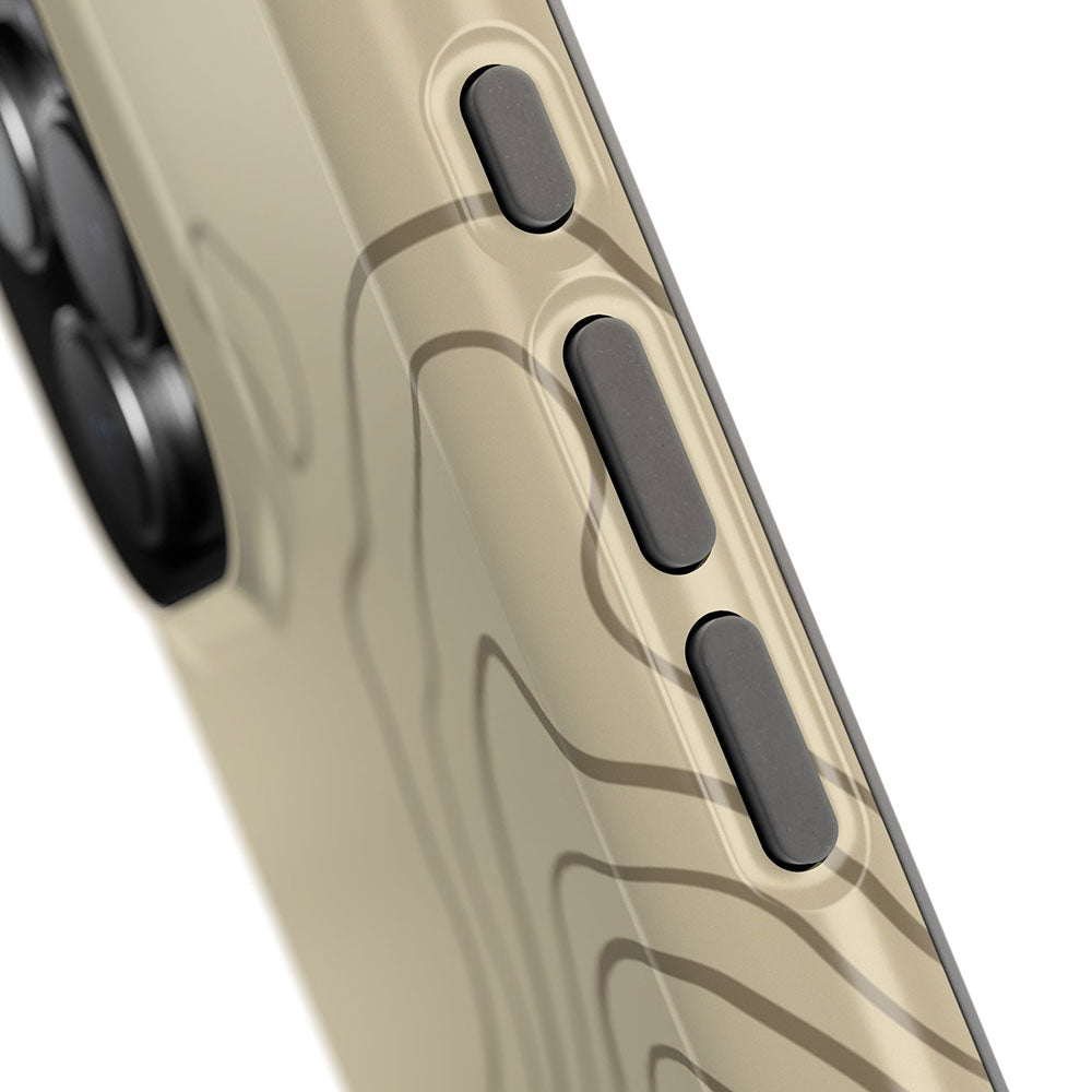 Overland Tan Topographical MagSafe iPhone Case