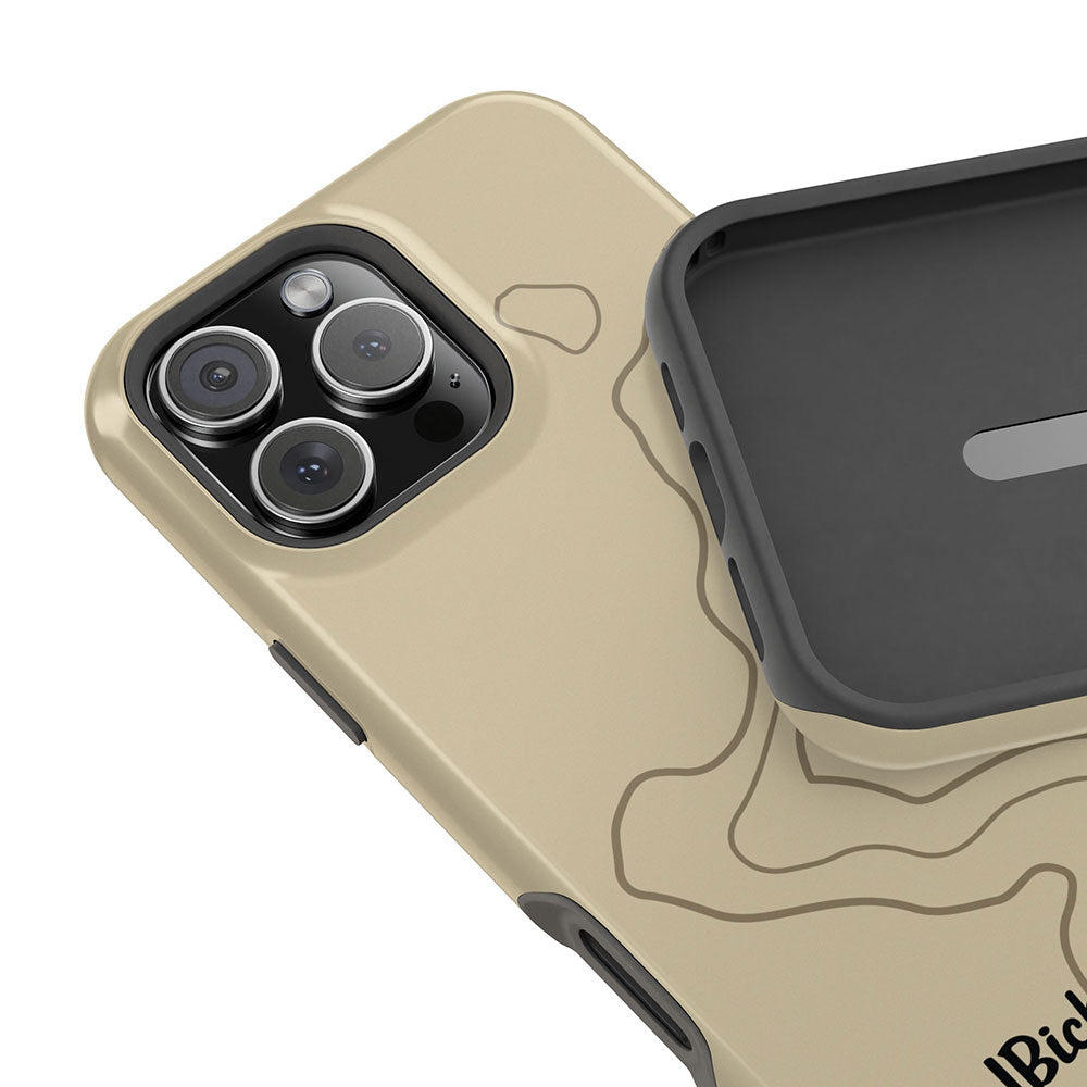 Overland Tan Topographical MagSafe iPhone Case