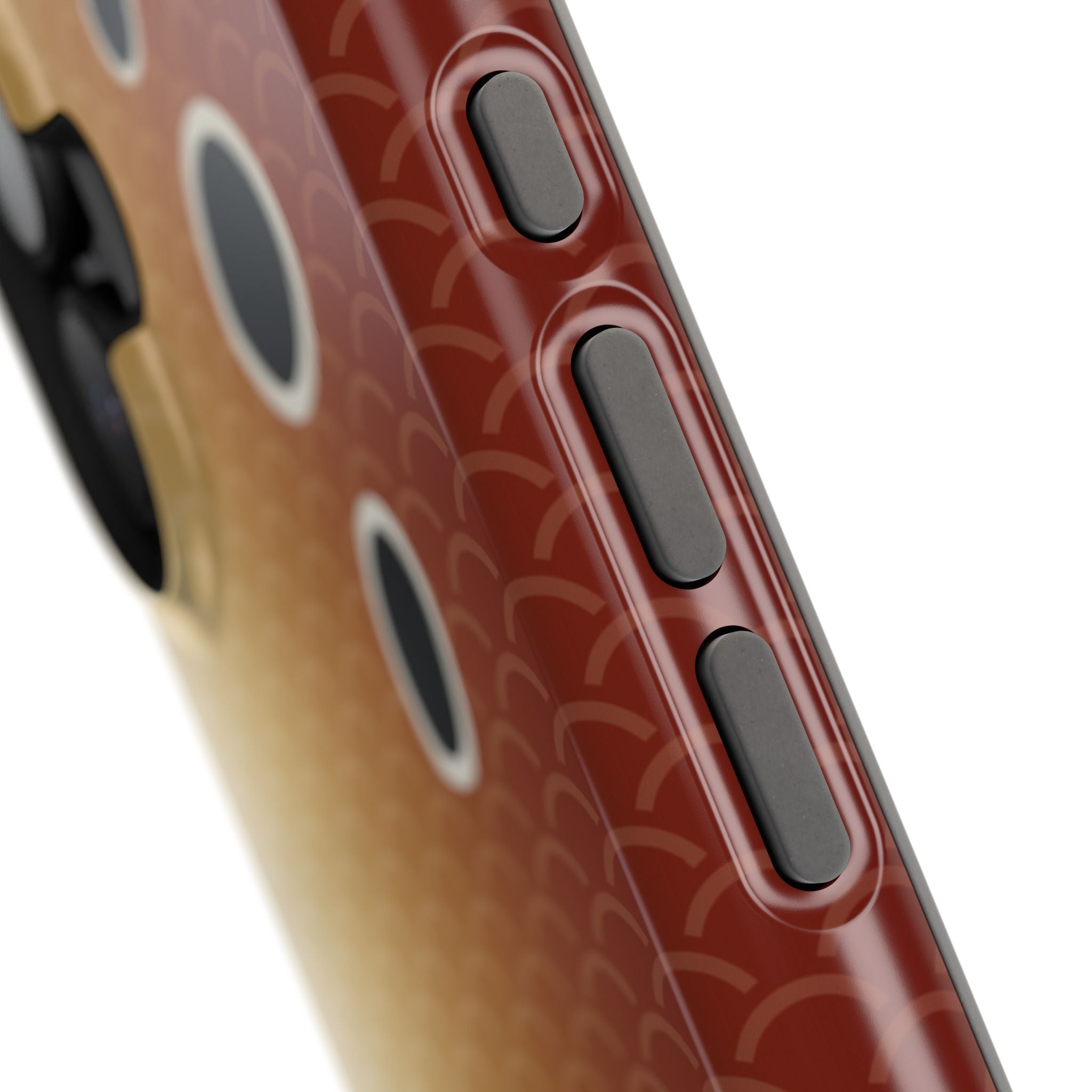 close up on buttons Redfish Pattern MagSafe iPhone Case