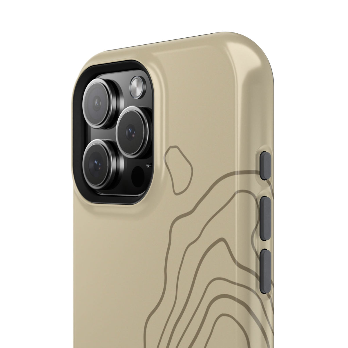 Overland Tan Topographical MagSafe iPhone Case