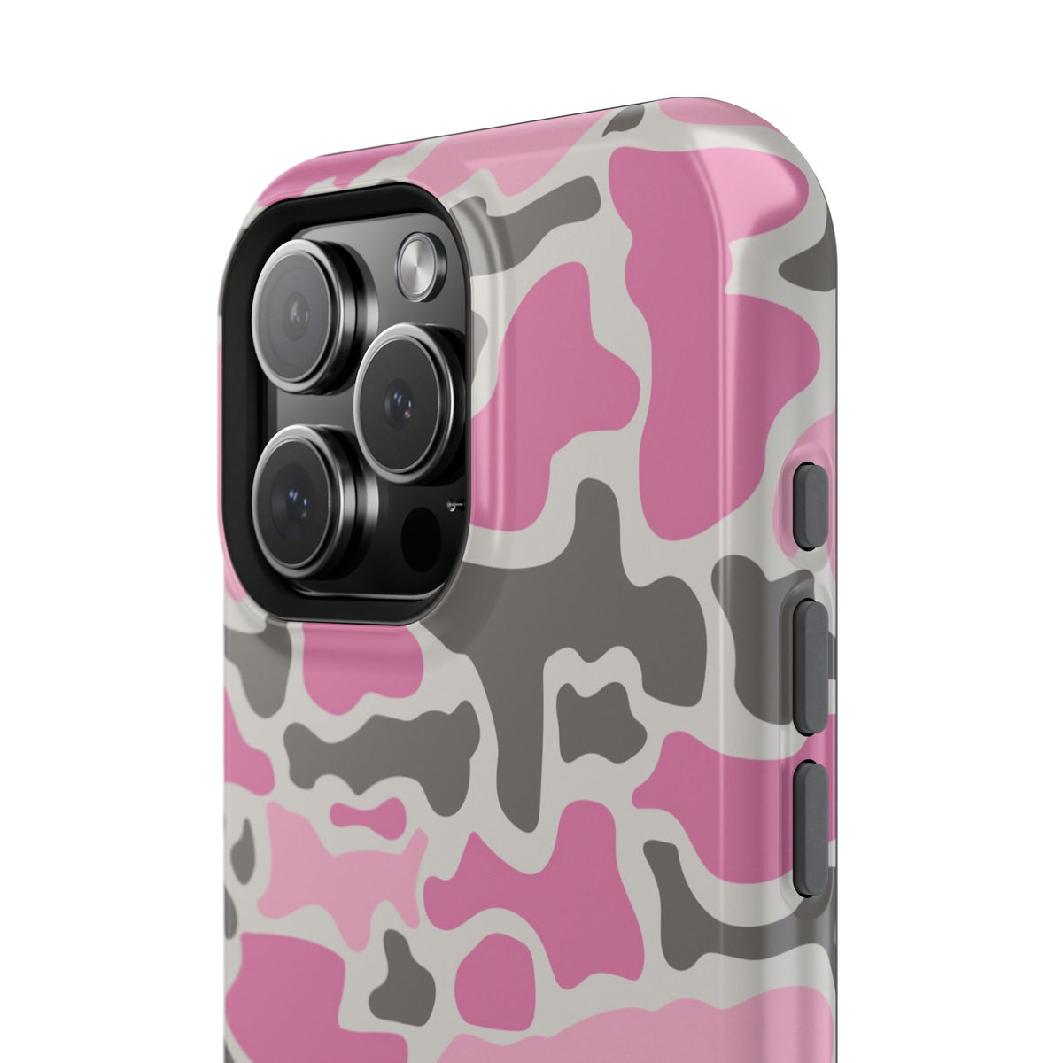 Pink Retro Duck Camo MagSafe iPhone Case