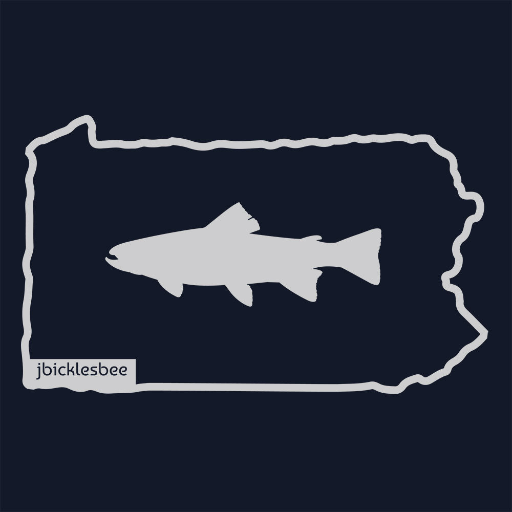 Keystone State Trout Fishing Design