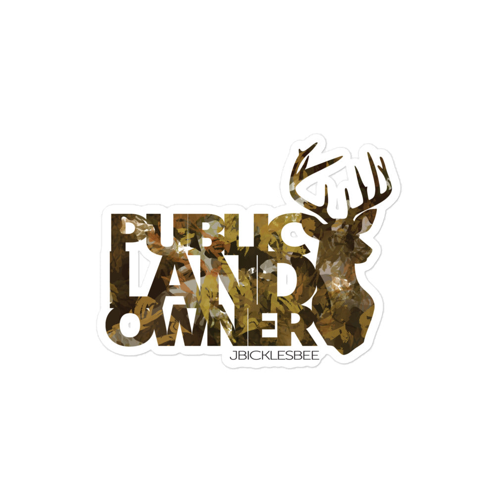 Public Land Owner Sticker