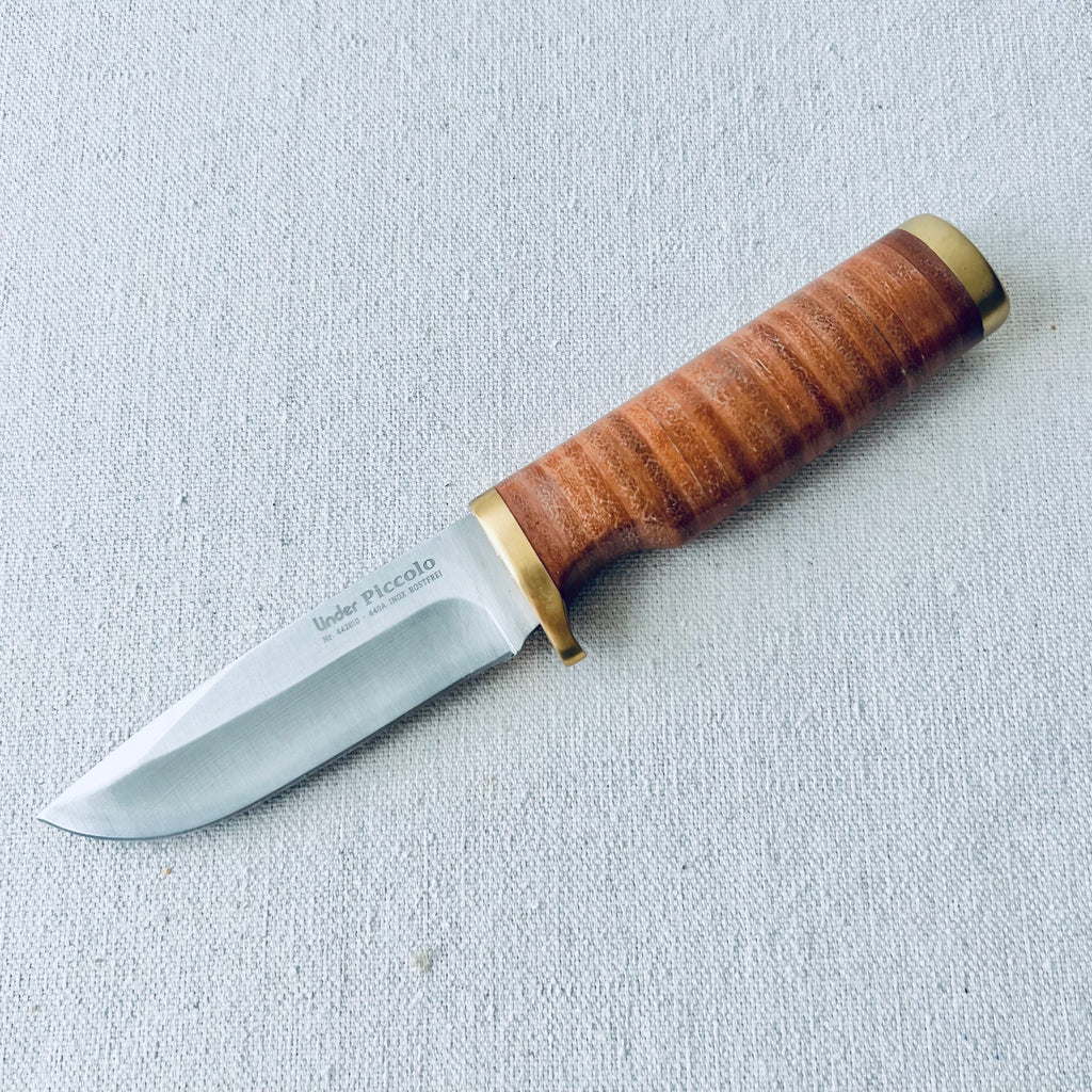 Lindner Piccolo Leather Wrapped Handle Outdoor Knife