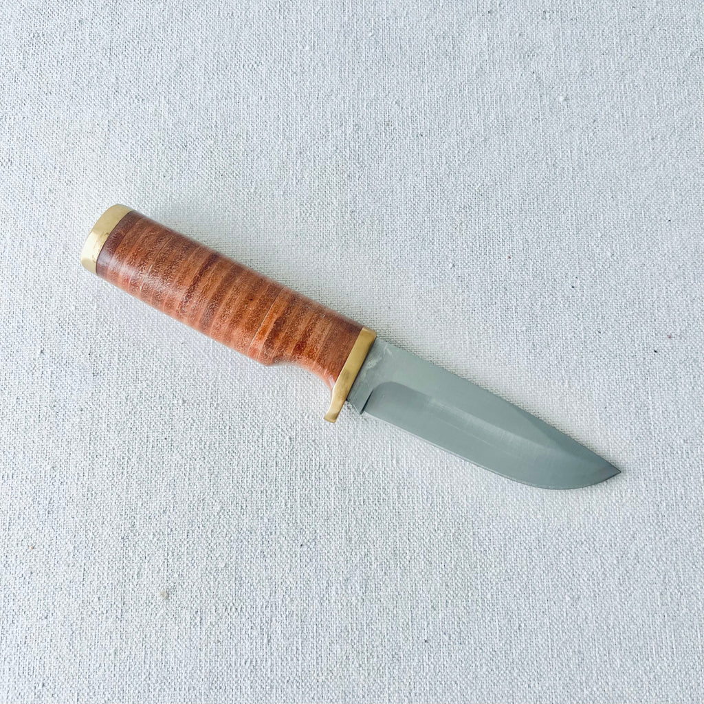 Lindner Piccolo Leather Wrapped Handle Outdoor Knife