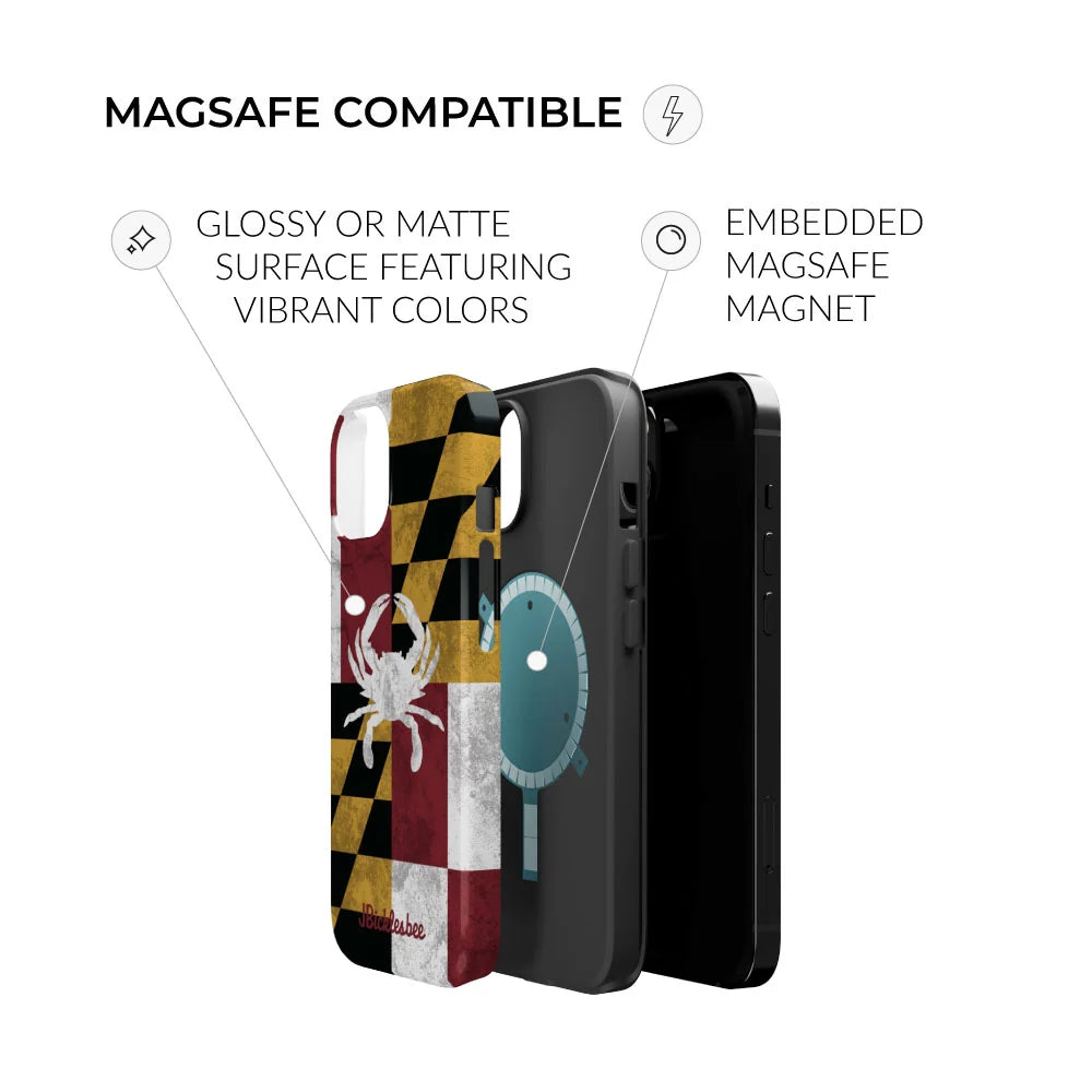 Maryland Flag Crab MagSafe iPhone Case
