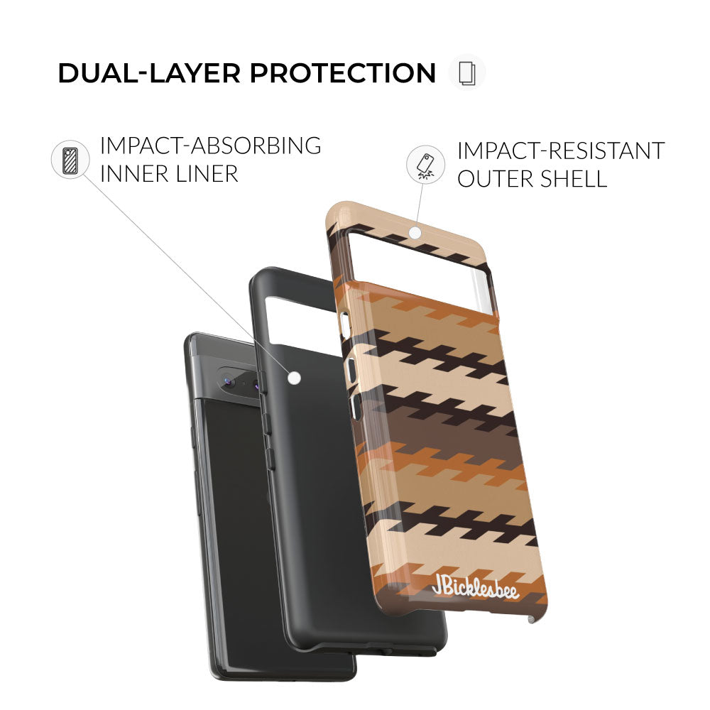 native dual layer protection pixel phone case
