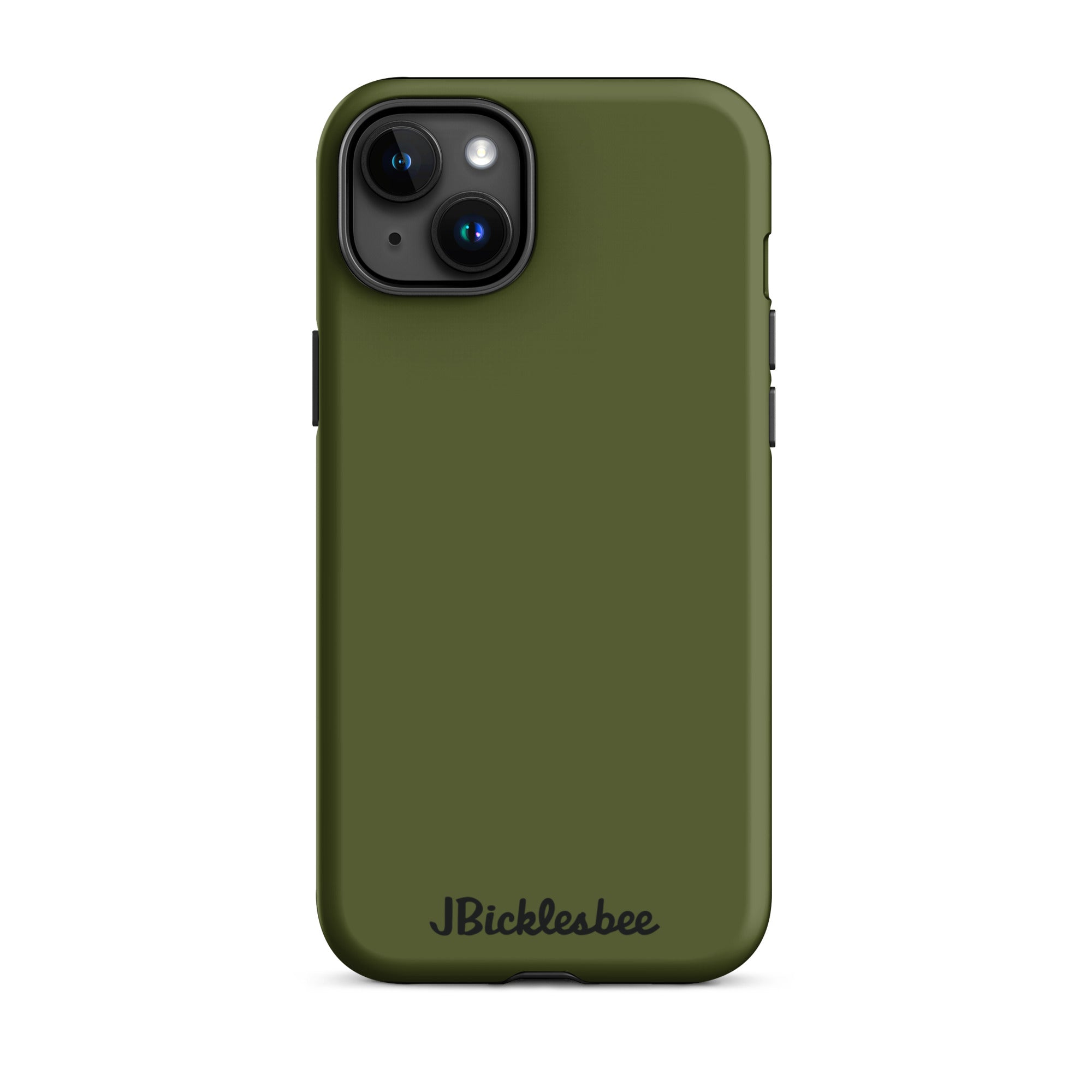 OD Green Tough Case for iPhone 15 Plus in matte finish