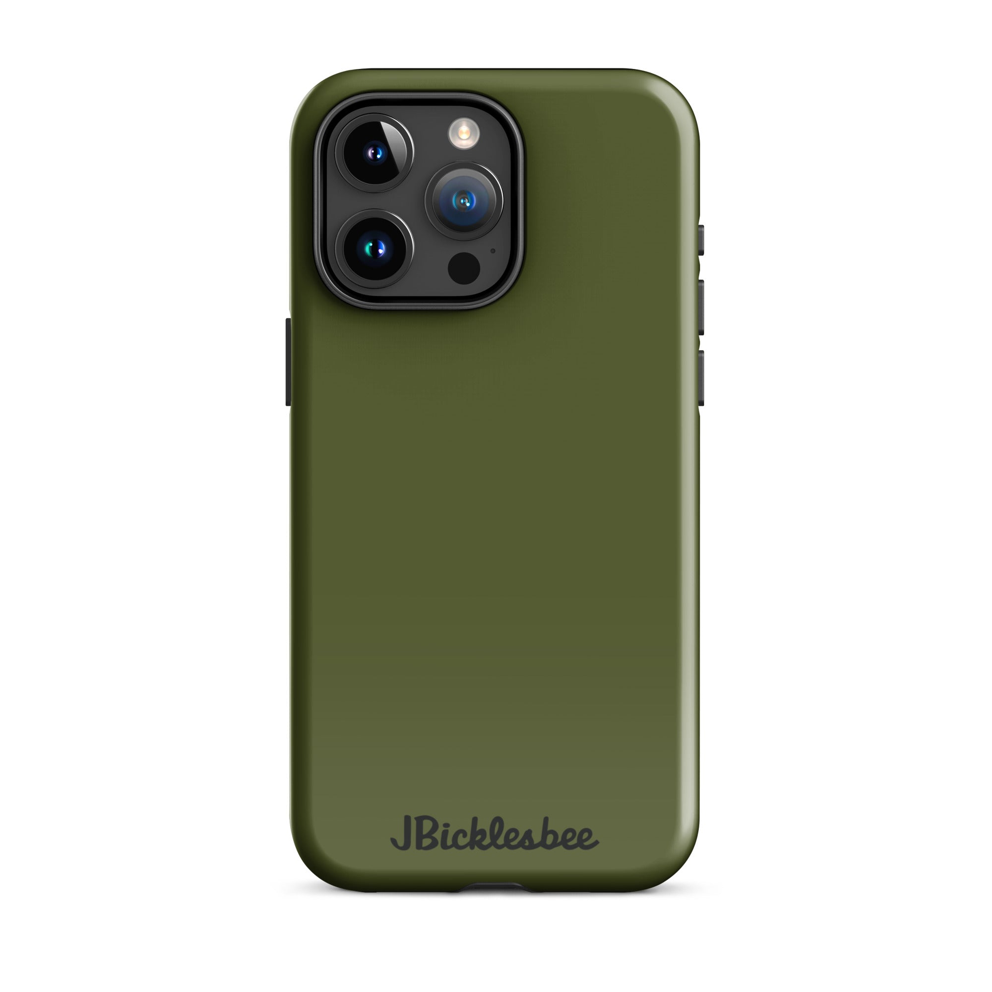 OD Green Tough Case for iPhone 15 Pro Max in glossy finish