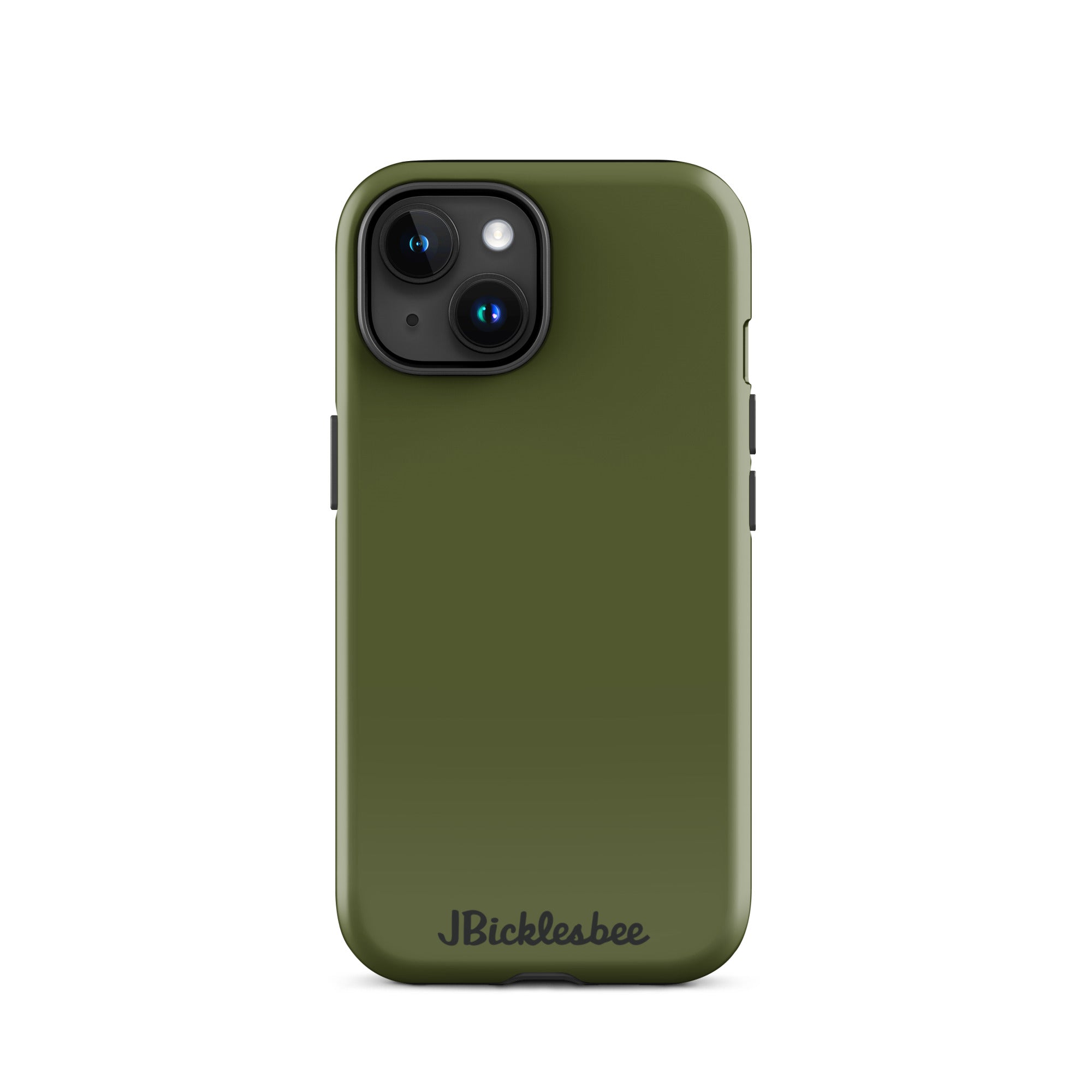 OD Green Tough Case for iPhone 15 in glossy finish