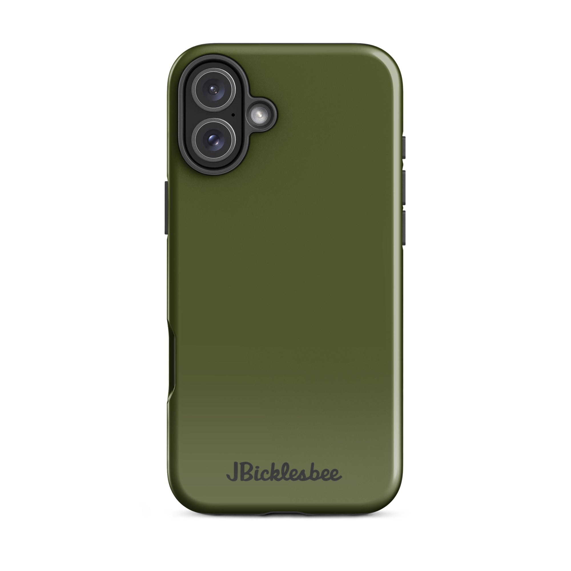 OD Green Tough Case for iPhone 16 Plus in glossy finish
