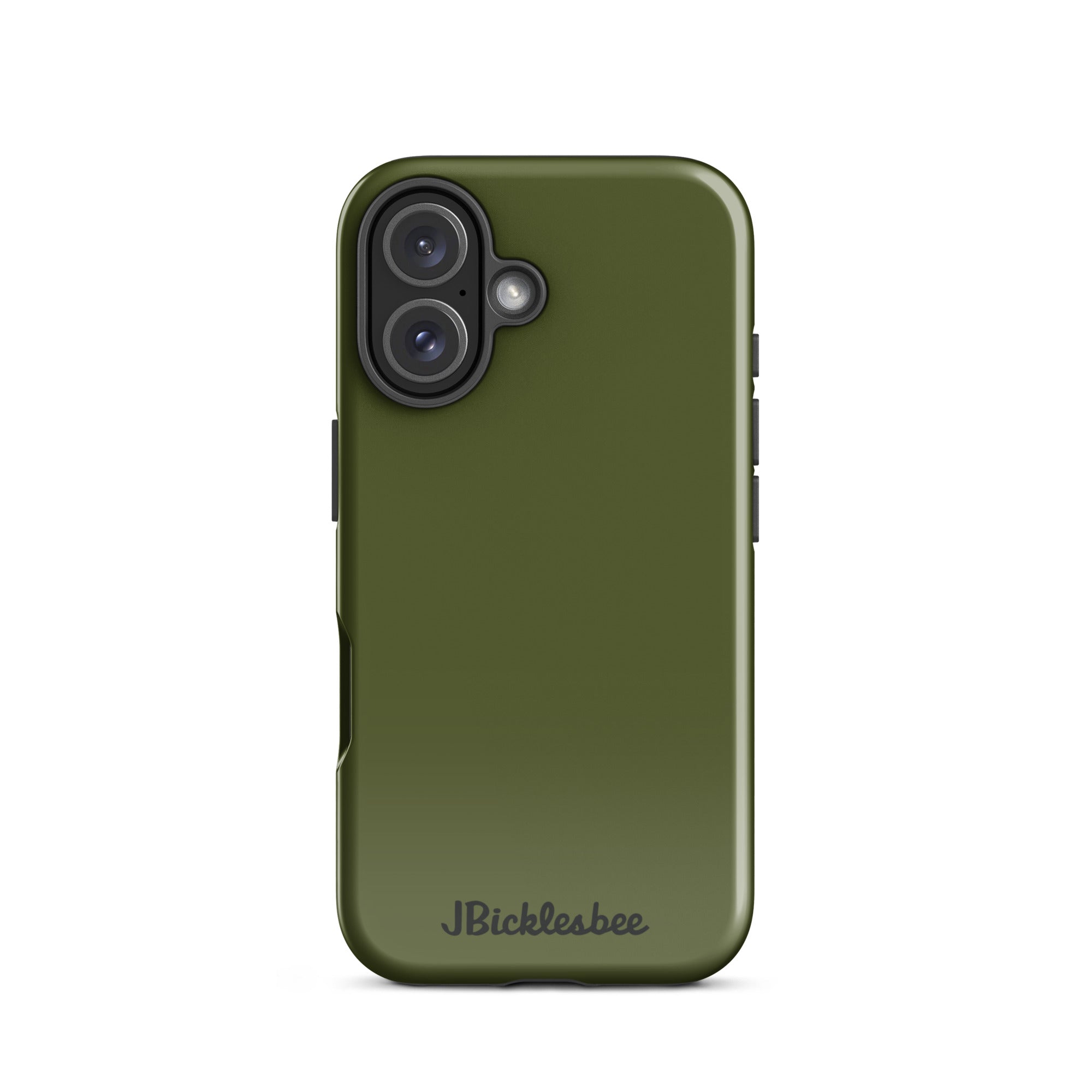OD Green Tough Case for iPhone 16 in glossy finish