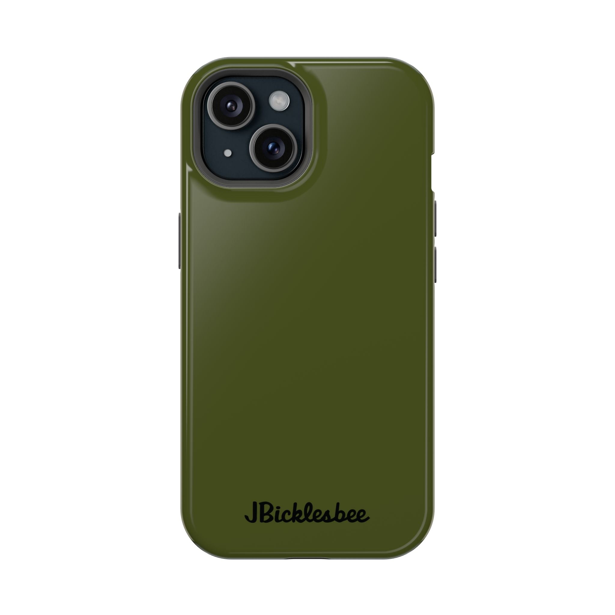 OD Green MagSafe Tough Case for iPhone 15 in glossy finish