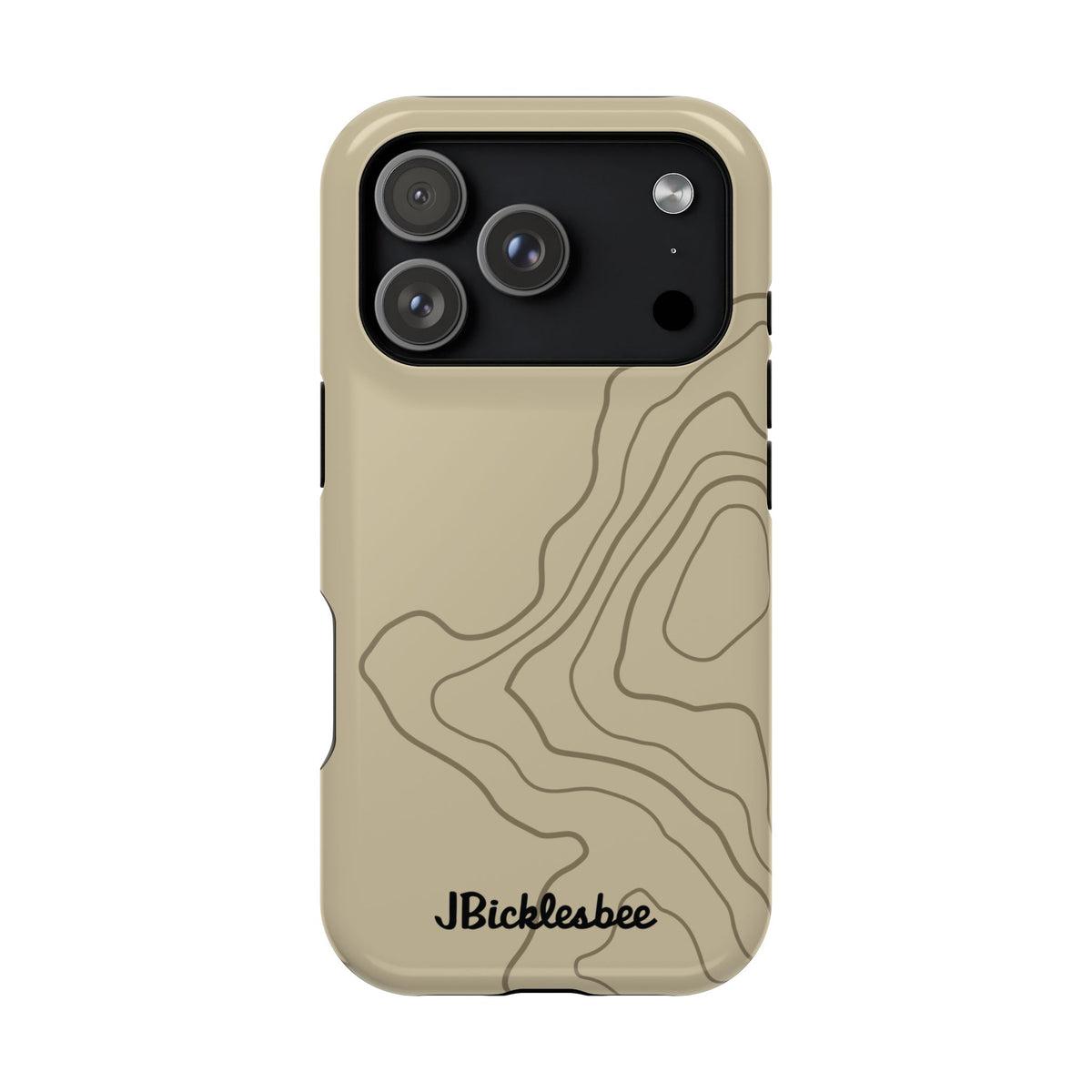 Overland Tan MagSafe iPhone 17 Pro case with gloss finish