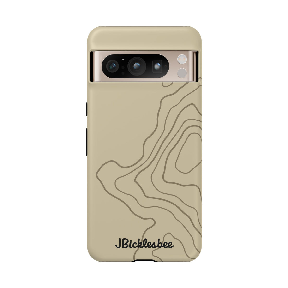 Overland Tan topographical Google Pixel 8 Pro case, matte finish 1