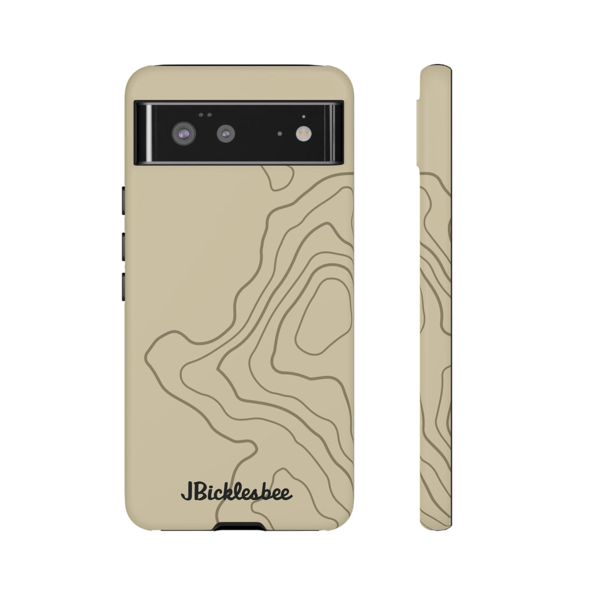 Overland Tan topographical Google Pixel 9 Pro case, matte finish