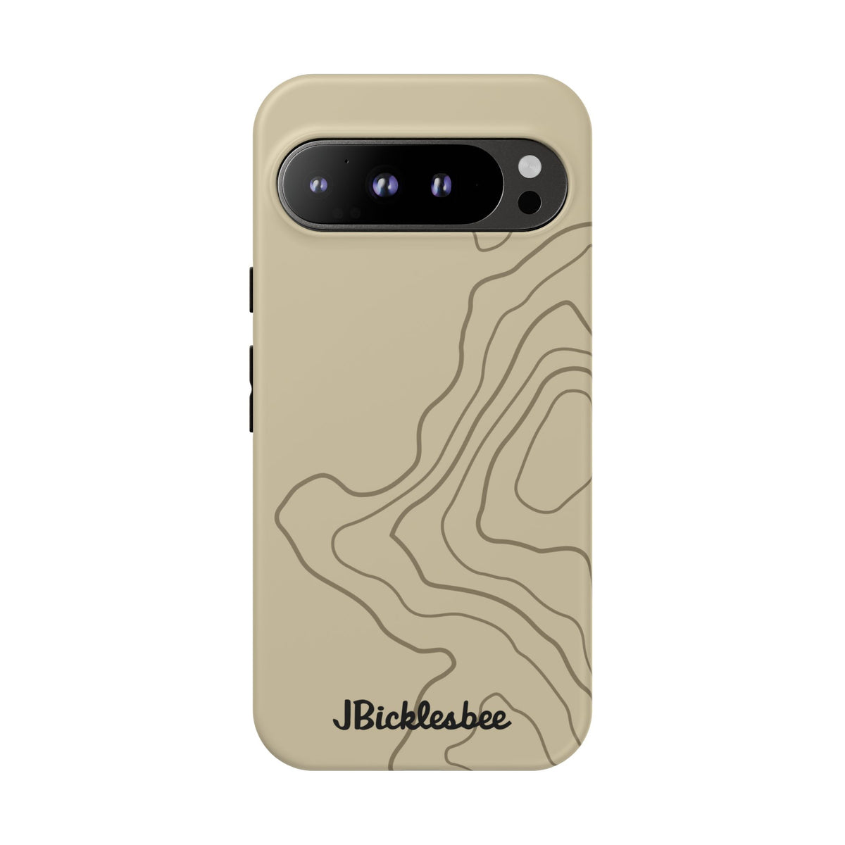 Overland Tan topographical Google Pixel 9 Pro case, matte finish1